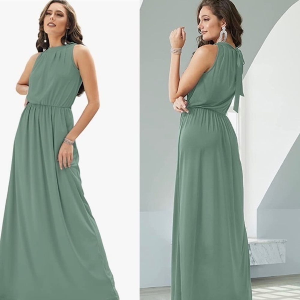 Sexy  Sleeveless‎ Summer Flowy Casual Dress
